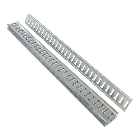 Vestil E-TRACK 5 FOOT ZINC, PK10 E-TRK-5-ZN-10PK
